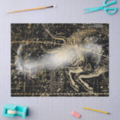 Gold und Black Galaxy Star Map Series Design 7 Seidenpapier (Basteln)