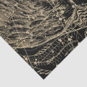 Gold und Black Galaxy Star Map Series Design 8 Seidenpapier (Detail)