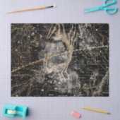 Gold und Black Galaxy Star Map Series Design 9 Seidenpapier (Basteln)