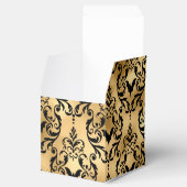 Gold und Black Halloween Damask Geschenkschachtel (Geöffnet)