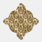 Gold und Black Halloween Damask Geschenkschachtel (Ungefaltet)