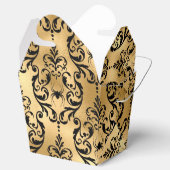 Gold und Black Halloween Damask Geschenkschachtel (Geöffnet)