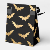 Gold- und Black Halloween-Fledermäuse Geschenkschachtel (Rückseite)