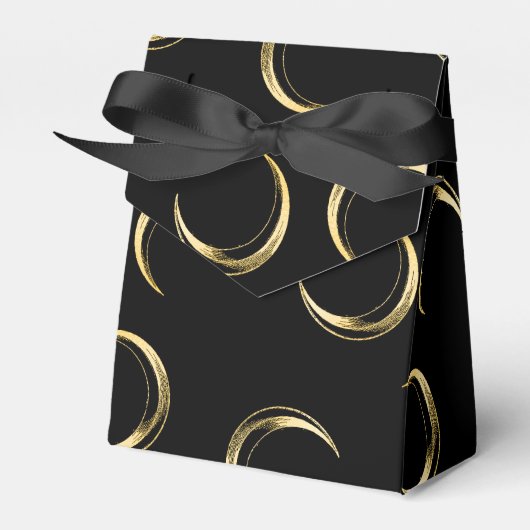 Gold- und Black Halloween-Monde Geschenkschachtel (Vorderseite)