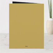 Gold und Black Happy Ramadan Kareem 2024 Karte (Rückseite)