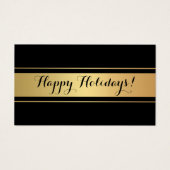 Gold und Black Holidays Vielen Dank für Ihre Visit (Vorderseite)