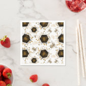 Gold und Black Honey Bee Serviette (Beispiel)