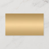 Gold- und Black-Investment-Finanzplaner Visitenkarte (Rückseite)