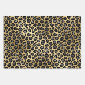 Gold und Black Leopard Geschenkpapier Set (Vorderseite 3)