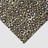 Gold- und Black Leopard-Tierwerbung Seidenpapier (Ausschnitt)