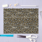 Gold- und Black Leopard-Tierwerbung Seidenpapier (Handwerk)