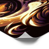 Gold- und Black Leopard-Wand oder Türplakat Poster (Ecke)