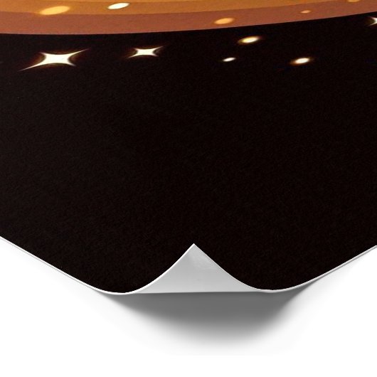 Gold- und Black Leopard-Wand oder Türplakat Poster (Ecke)