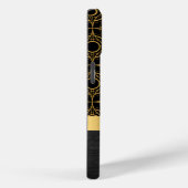 Gold und Black Luxus Art Deco Case-Mate iPhone Hülle (Rückseite / Rechts)