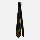 Gold und Black Neck Tie Krawatte (Vorderseite)
