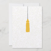 Gold und Black PHD Abschluss - Kartendusche Einladung (Rückseite)