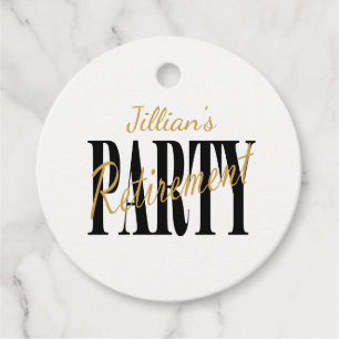 Gold- und Black-Rent-Party Geschenkanhänger
