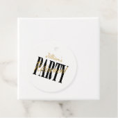 Gold- und Black-Rent-Party Geschenkanhänger (Beispiel)