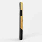 Gold und Black Spiral Muster Stahl Metall Case-Mate iPhone Hülle (Hinten/Rechts)