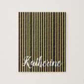 Gold und Black Stripe Jigsaw Puzzle Daisy (Vertikal)