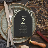 Gold- und Black-Wedding-Seekarte