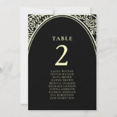 Gold- und Black-Wedding-Seekarte (Vorderseite)