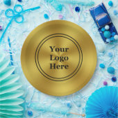 Gold- und Black-Werbung für Ihr Logo Pappteller (Party)