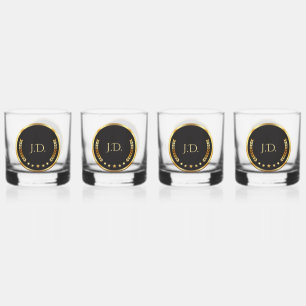 Gold und Black Whiskey Glass Whiskyglas