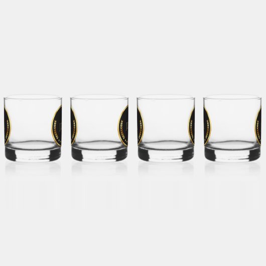 Gold und Black Whiskey Glass Whiskyglas (Links)