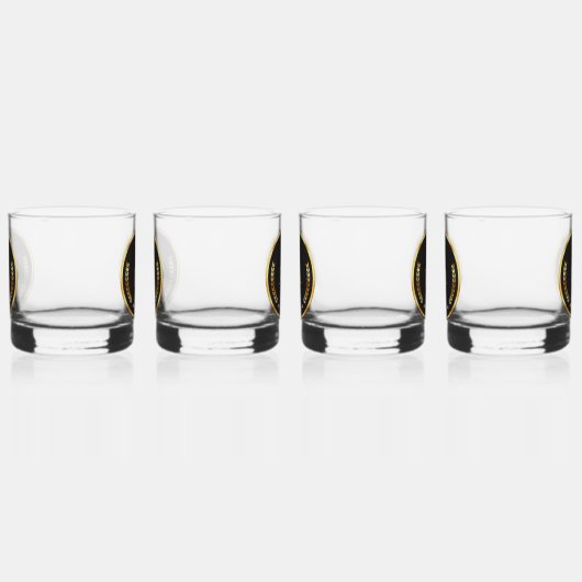 Gold und Black Whiskey Glass Whiskyglas (Rechts)