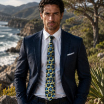 Gold- und Blau Leopardenprint