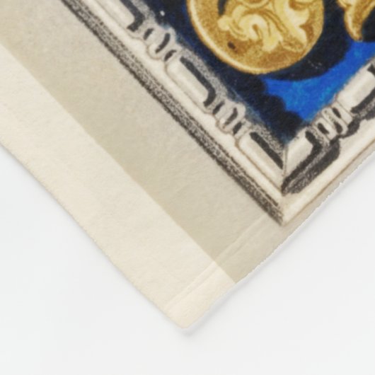 Gold- und Blaudecke Fleecedecke (Ecke)