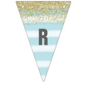 Gold und blaue Brautparty-Fahne Wimpelkette (Dritte Fahne)