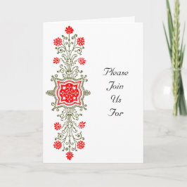 Gold und Blauer Elegante individuelle Einladung