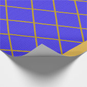 Gold- und Blauer Umschlagpapier Geschenkpapier (Ecke)