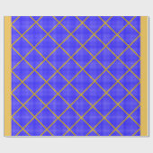 Gold- und Blauer Umschlagpapier Geschenkpapier (Flach)