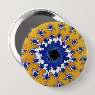 Gold und blaues Auge Button