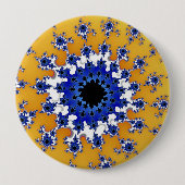 Gold und blaues Auge Button (Vorderseite)