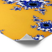Gold und blaues Auge Poster (Ecke)