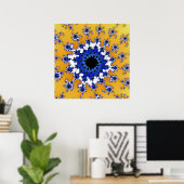 Gold und blaues Auge Poster (Heimbüro)