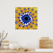 Gold und blaues Auge Poster (Küche)