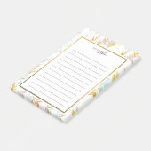 Gold- und Blaufarbenleder - Hinweis aus dem Editor Post-it Klebezettel (angewinkelt)