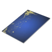 Gold und Blue Christmas Scrapbooking Paper Pad Notizblock (angewinkelt)