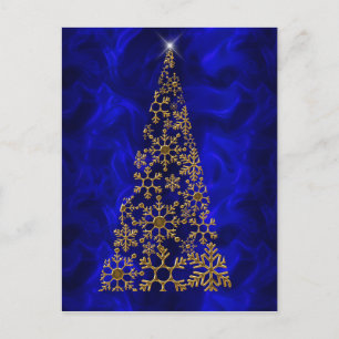 Gold und Blue Contemporary Weihnachten