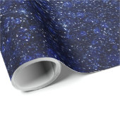 Gold und Blue Glitzer Ombre Luxury Design Geschenkpapier (Rolleneckpunkt)