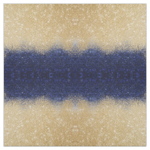 Gold und Blue Glitzer Ombre Luxury Design Stoff