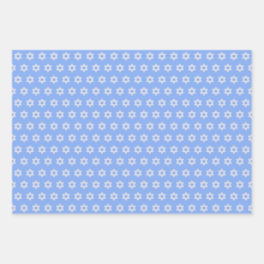 Gold und Blue Hanukkah Urlaubsmuster Geschenkpapier Set (Vorderseite 2)