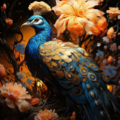 Gold und Blue Peacock Krawatte