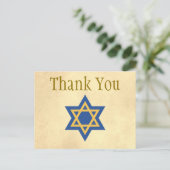 Gold und Blue Star von David Danke Postkarte (Stehend Vorderseite)