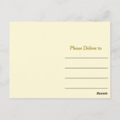 Gold und Blue Star von David Danke Postkarte (Rückseite)